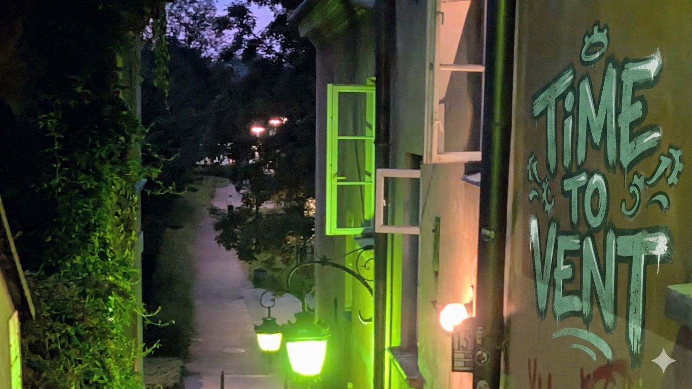 Photo of some random street in Warsaw I took after the dawn on June 21th. Edited by Gemini.